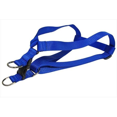 Fly Free Zone Nylon Webbing Dog Harness; Blue - Medium FL17705
